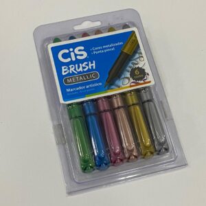 Caneta Cis Brush Metallic