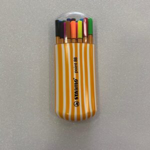 Caneta hidrográfica 20 cores 0,4mm Point 8820/2 Stabilo BT 20 UN